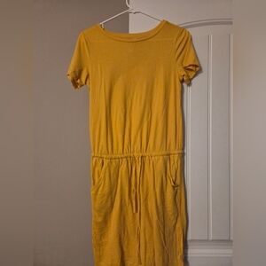 Tickled Teal Yellow Midi Dress